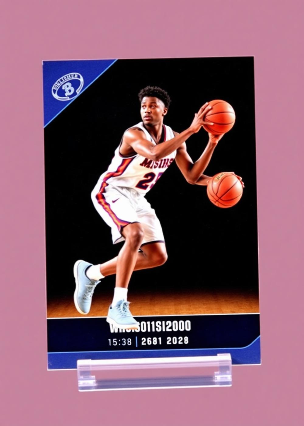Custom high school basketball trading card