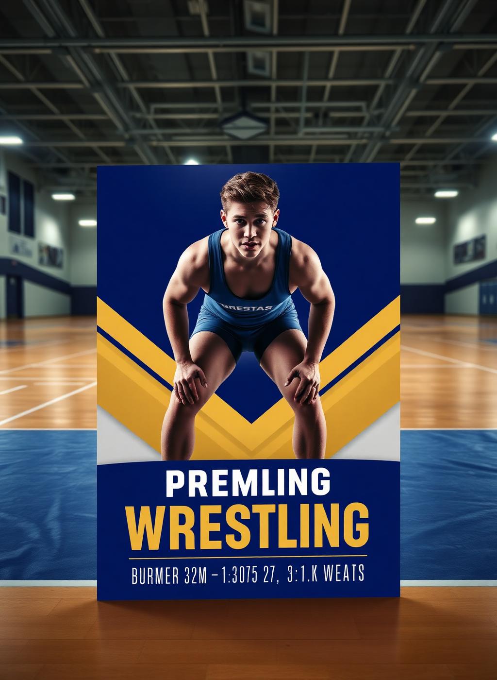 Custom high school wrestling trading card